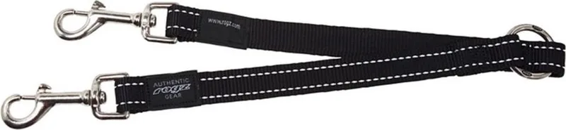 Fanbelt Hondenriem Splitter - 20 mm x 33 cm de Rogz en Noir – photo produit