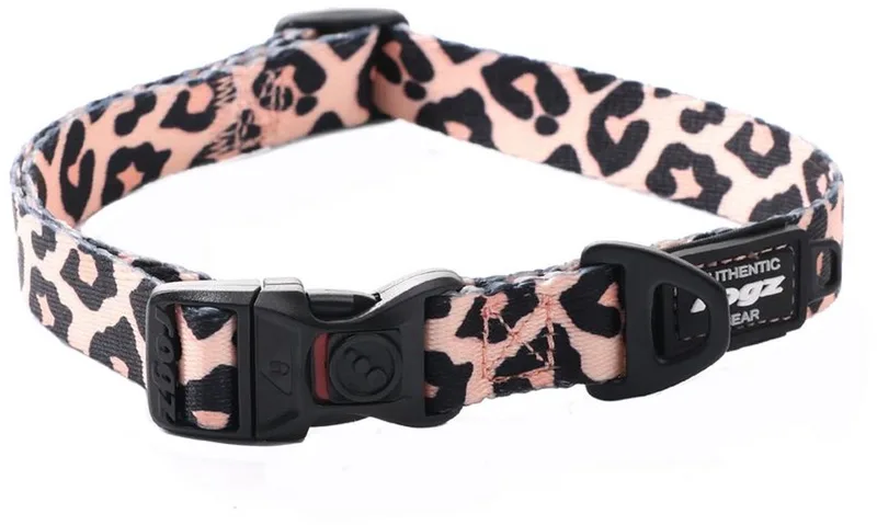 Fusion Halsband Leopard Pink - Hondenhalsband - L von Rogz in Schwarz – Produktfoto