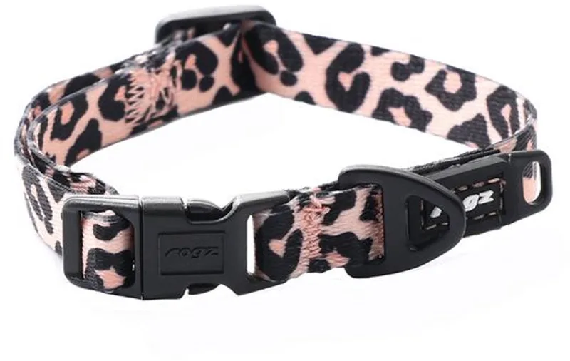 Fusion Halsband Pink - Hondenhalsband - S von Rogz in Leopard – Produktfoto