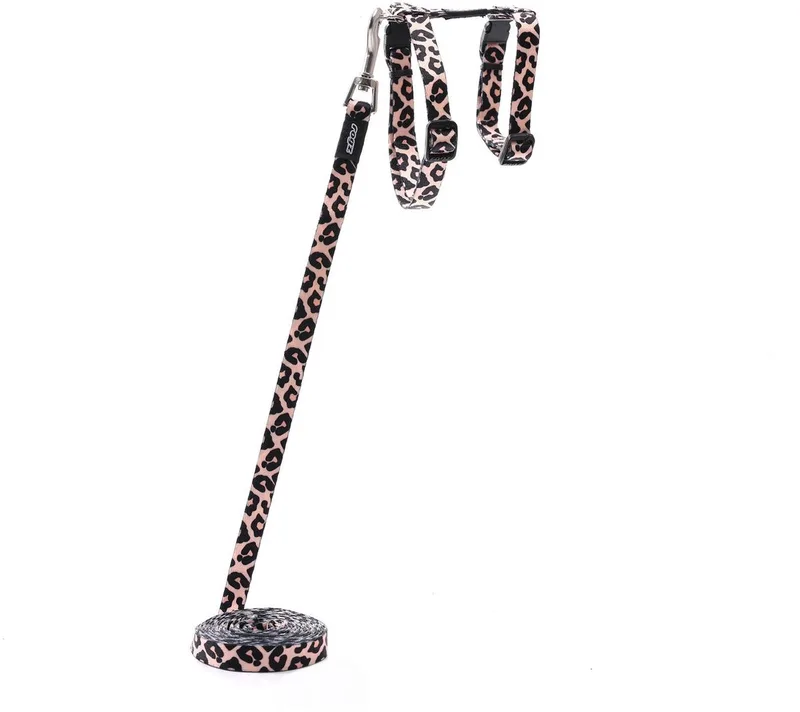 Fusioncat Tuig En Lijn - Kattentuig - Leopard Pink Xs fra Rogz – produktbillede