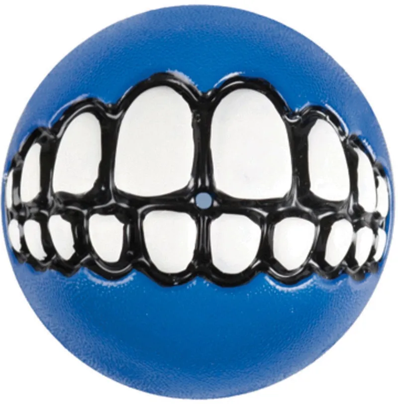 Grinz Treat Ball M - Hondenspeelgoed de Rogz en Bleu – photo produit
