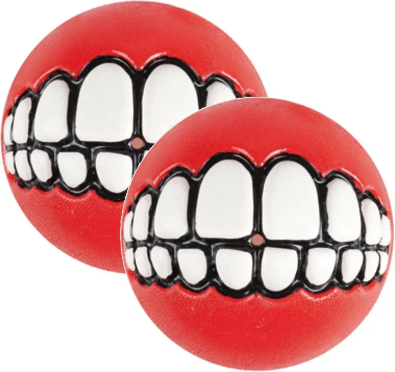 Grinz Treat Ball Small - Hondenspeelgoed - 2 x S by Rogz in Red – product photo