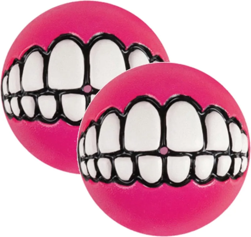 Grinz Treat Ball Small - Hondenspeelgoed - 2 x S by Rogz in Pink – product photo
