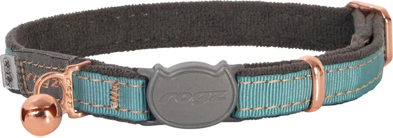 Halsband Kat - UrbanCat S - nekmaat 20-31 cm de Rogz en Turquoise Moon – photo produit
