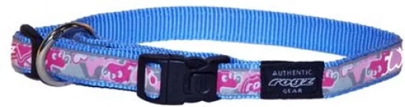Hondenhalsband Rogz Armed Response Pink Hearts maat XL de Rogz en Rose – photo produit