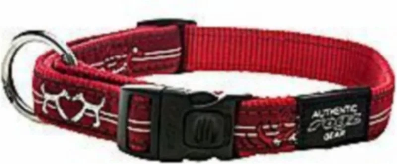 Hondenhalsband Rogz Armed Response Red Heart maat XL de Rogz en Rouge – photo produit