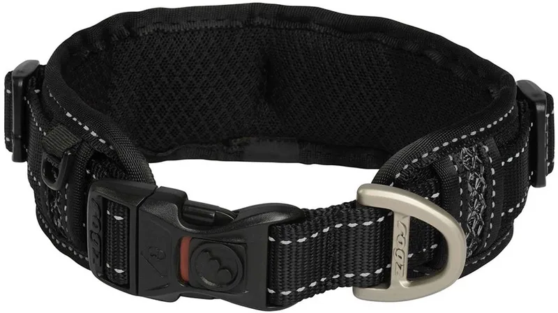 Hondenhalsband Utility Padded Zwart Maat XL by Rogz in Black – product photo