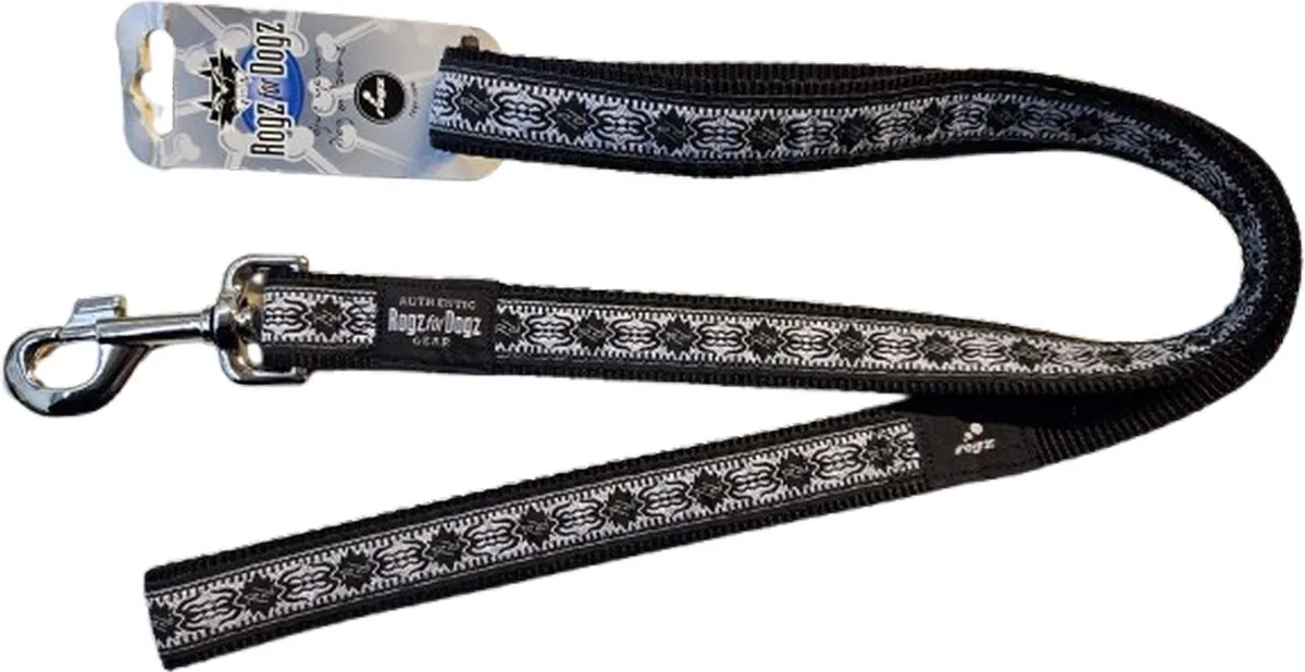 Hondenlijn Rogz Armed Response Lijn Black / White-maat XL de Rogz en Zwart wit – photo produit