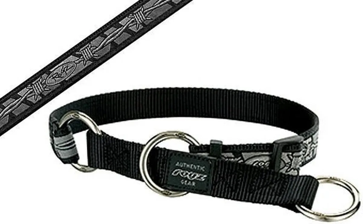 Hondenlijn Rogz Beach Bum Lijn Barbwire-maat L de Rogz en Noir, Blanc – photo produit