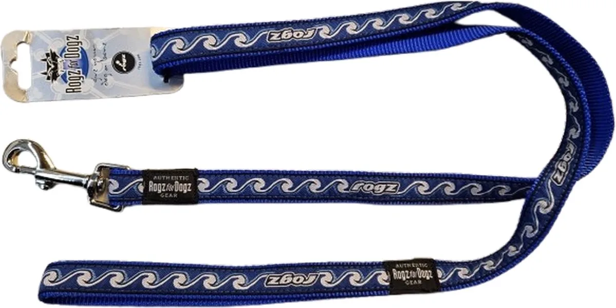 Hondenlijn Rogz Beach Bum Lijn Waves-maat L de Rogz en Bleu – photo produit