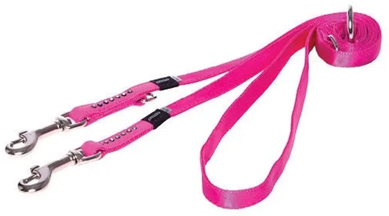 Hondenriem Multi Purpose Luna 180 cm de Rogz en Rose – photo produit