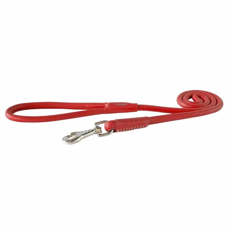 Hondenriem Round Classic 120 cm by Rogz in Red – product photo