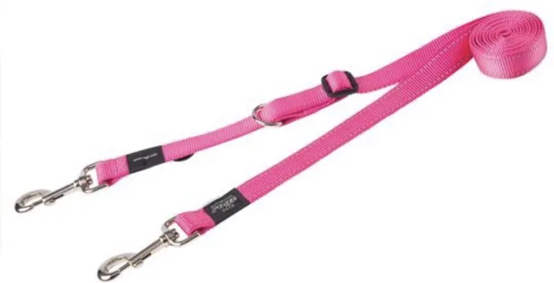 Hondenriem Utility Control Multi Lead Maat S van Rogz in Roze – productfoto
