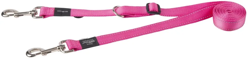 Hondenriem Utility Control Multi Lead Maat XL van Rogz in Roze – productfoto