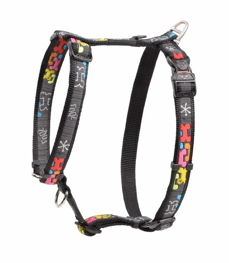 Hondentuig Fancy Dress Multi Bone Maat XL by Rogz in Pink – product photo
