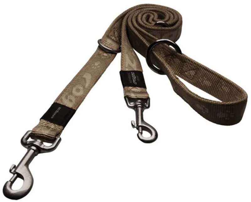 Kilimanjaro Hondenriem - 11 mm x 1.8 m - Goud van Rogz in Crème – productfoto