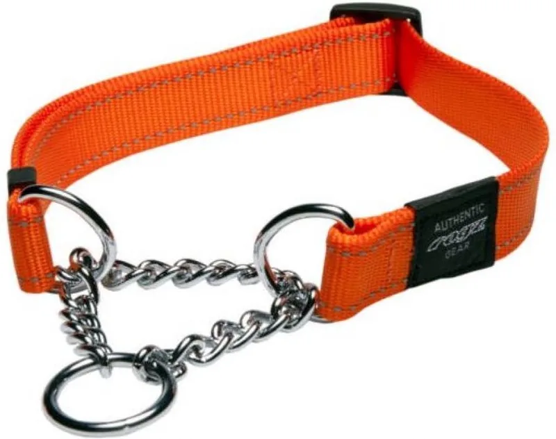 Lumberjack Choker Hondenriem - 25 mm x 43-73 cm de Rogz en Orange – photo produit