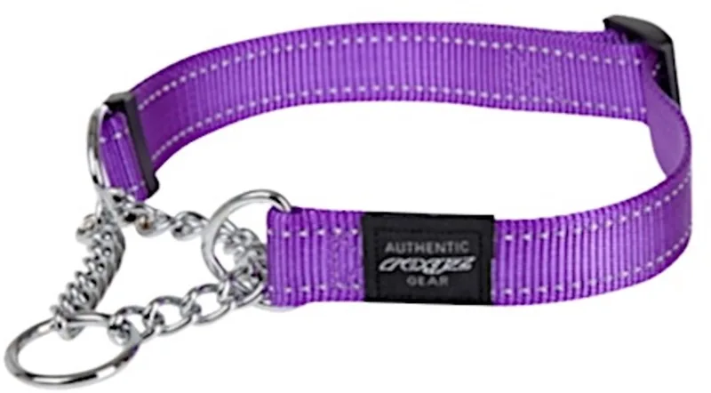 Lumberjack Choker Hondenriem - 25 mm x 43-73 cm by Rogz in Purple – product photo