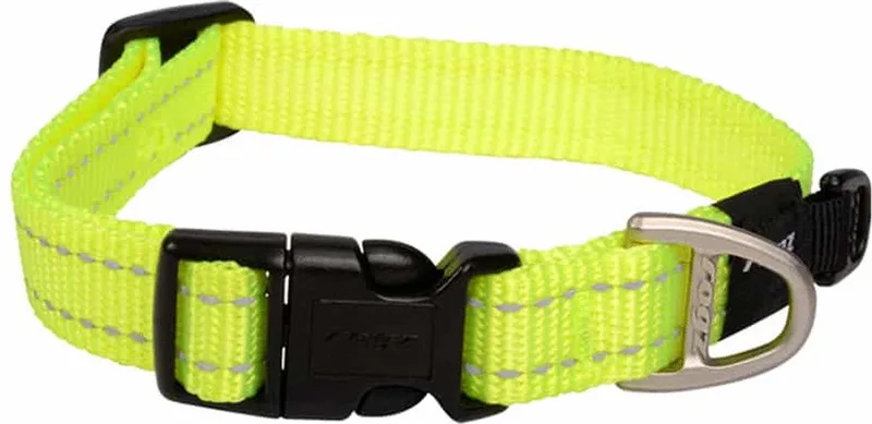 Nitelife Hondenhalsband - 11 mm x 20-32 cm by Rogz in Yellow – product photo