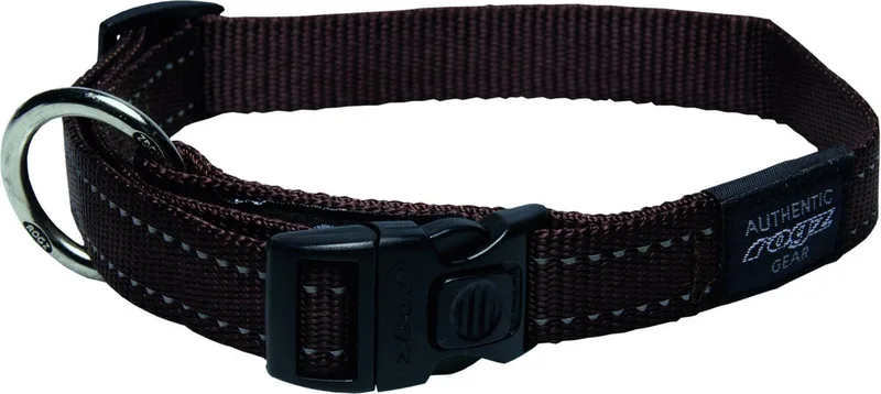 Rogz For Dogs Fanbelt Halsband Choco by Rogz in Brown – product photo