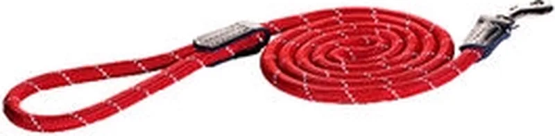 Rope Lijn Lang - Hondenriem - 180X0.6 cm by Rogz in Red – product photo