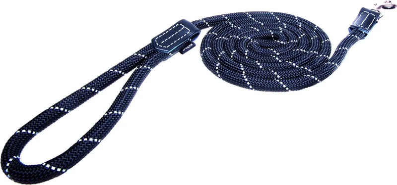 Rope Lijn Lang Zwart - Hondenriem - 180x1.2 cm von Rogz in Schwarz, Rosa, Rot – Produktfoto
