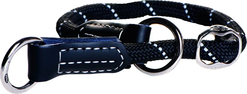 Rope Sliphalsband Zwart - Hondenhalsband - L 45-55x1.2 Cm von Rogz in Schwarz, Rot – Produktfoto