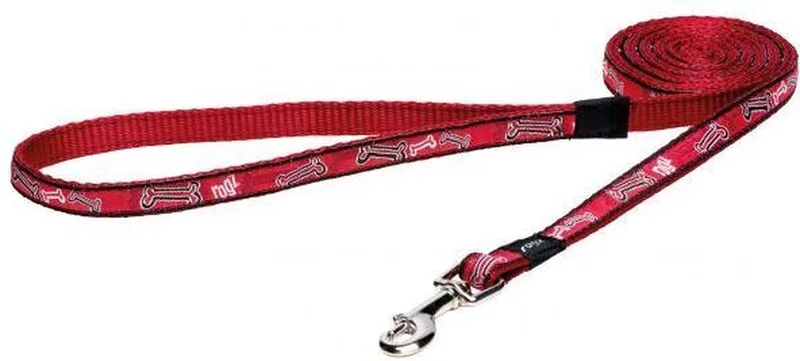 scooter hondenriem rood 16MMX140CM by Rogz in Red Rogz Bone – product photo