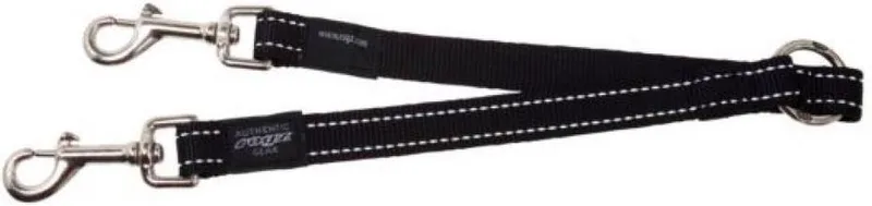 Snake Hondenriem Splitter - 16 mm x 23 cm by Rogz in Black – product photo