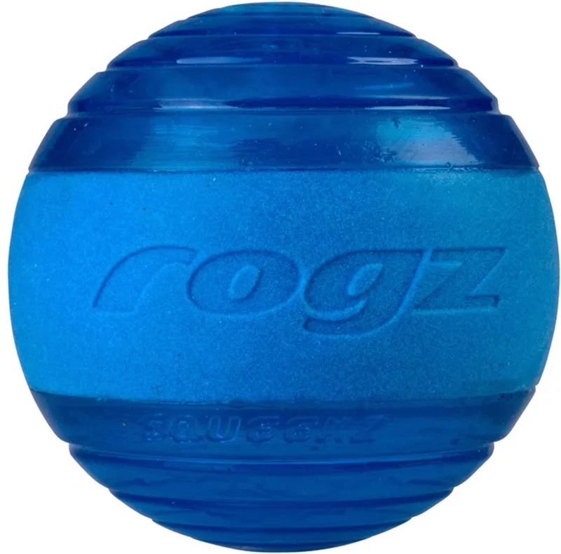 Squeekz 6.4 cm - Hondenspeelgoed van Rogz in Blauw – productfoto