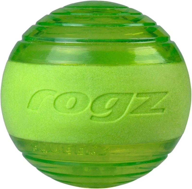 Squeekz 6.4 cm - Hondenspeelgoed de Rogz en Lime – photo produit