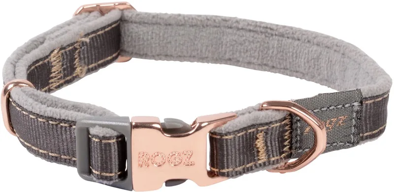 Urban Halsband Duifgrijs&Grijs&Rosé - Hondenhalsband - S von Rogz in Duifgrijs – Produktfoto