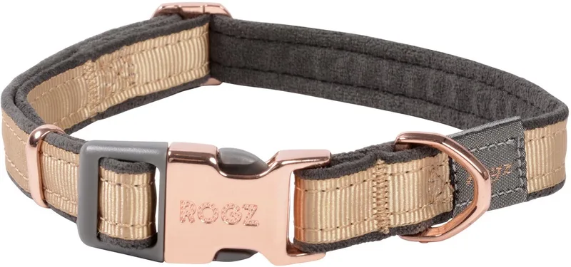 Urban Halsband Goud&Grijs&Rosé - Hondenhalsband - M by Rogz in Gold – product photo