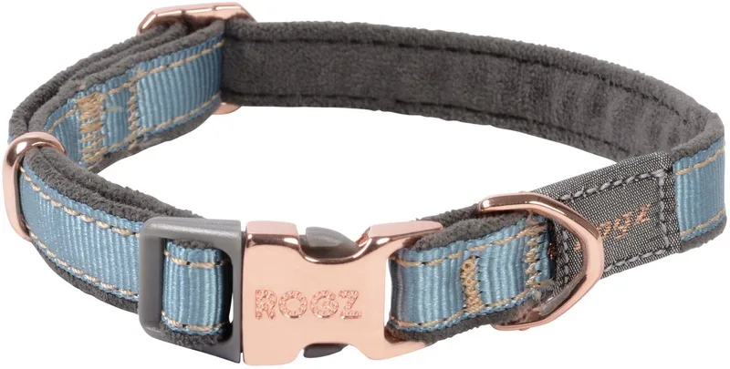 Urban Halsband Turquoise&Grijs&Rosé - Hondenhalsband - S de Rogz en Gris – photo produit
