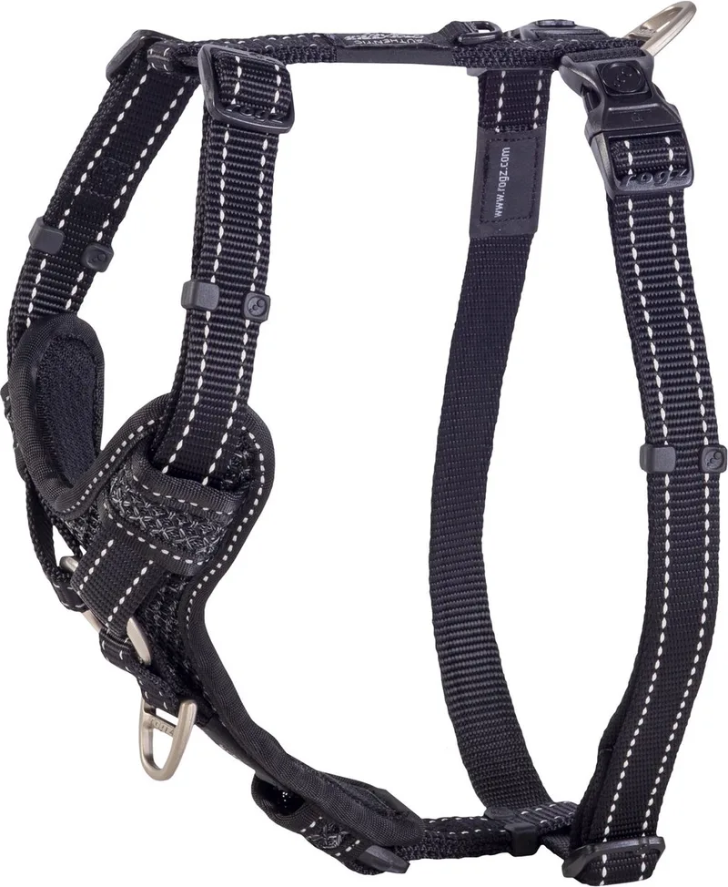 Utility Control Tuig - Hondenharnas - L 45-75x2.0 Cm de Rogz en Noir – photo produit