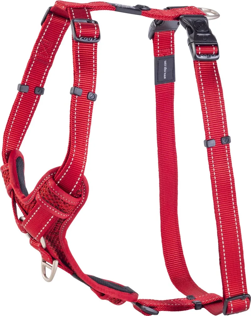 Utility Control Tuig - Hondenharnas - Xl 60-100x2.5 Cm de Rogz en Rouge – photo produit