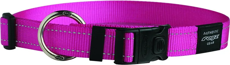 Utility Halsband - Hondenhalsband - Xl 43-70x2.5 Cm von Rogz in Rosa – Produktfoto