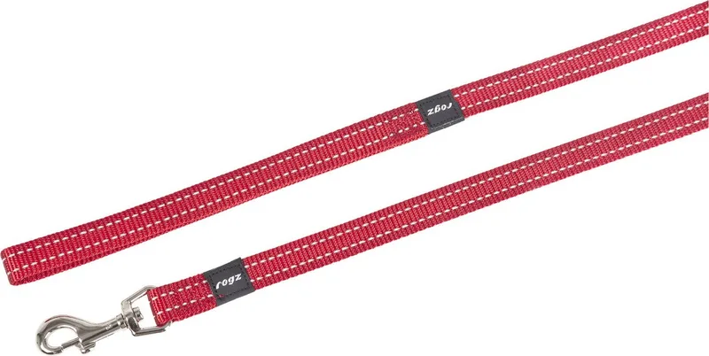 Utility Lijn - Hondenriem - 140x1.6 cm von Rogz in Rot – Produktfoto