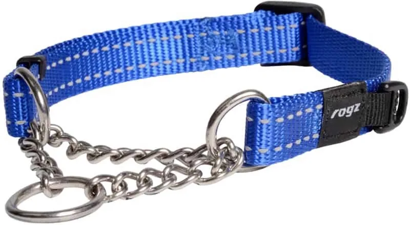Utility Sliphalsband Ketting - Hondenhalsband - L 37-56x2.0 Cm von Rogz in Blau – Produktfoto