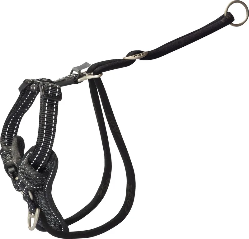 Utility Stop Pull Tuig - Hondenharnas - M 32-52x1.6 Cm von Rogz in Schwarz – Produktfoto