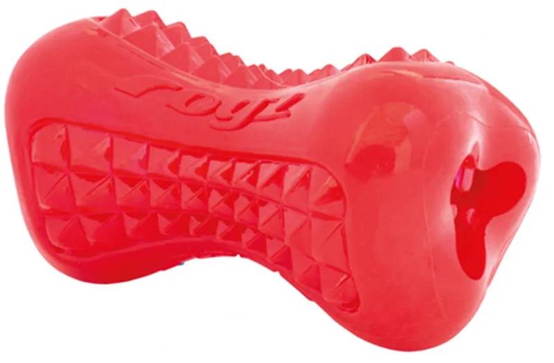 Yumz Small | Hondenspeeltje | Snackspeeltje | Bite-o-meter Hard by Rogz in Red – product photo