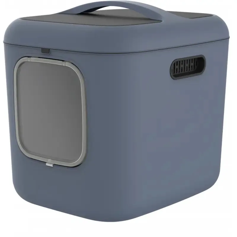 Kattenbak Biala Xl 62x50x58 cm - Kattentoilet von Rotho Mypet in Blau – Produktfoto 1 von 2