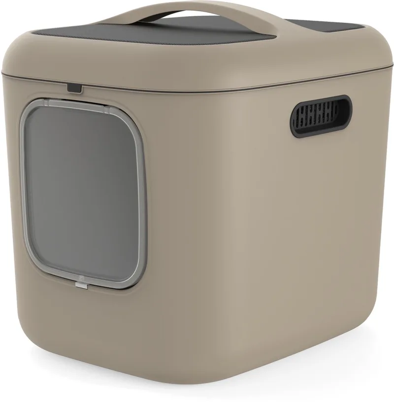 Kattenbak Biala Xl 62x50x58 cm - Kattentoilet - Cappuccino von Rotho Mypet in Beige – Produktfoto