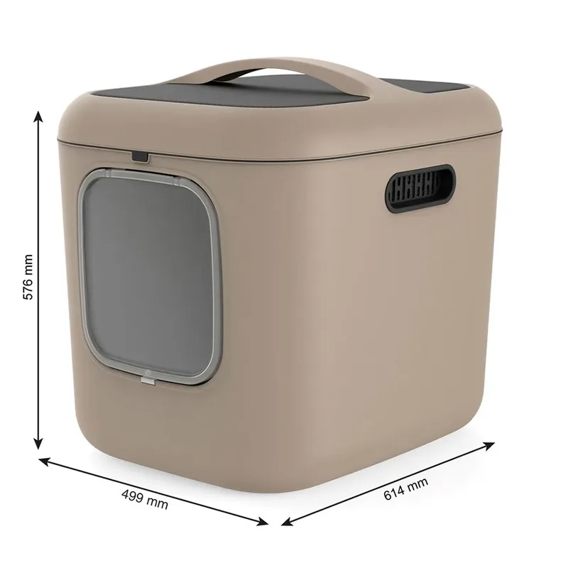 Kattenbak Biala Xl 62x50x58 cm - Kattentoilet - Cappuccino från Rotho Mypet i Beige – produktbild 2 av 2