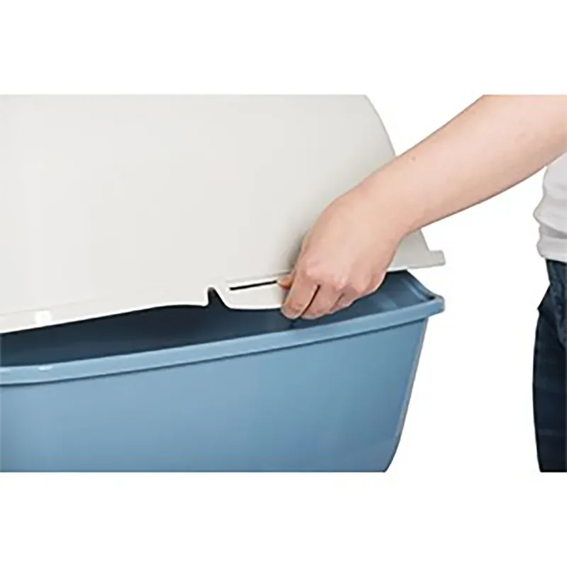 Kattenbak Eco Bailey 56x40x39 cm - Kattentoilet - Blauw&Beige fra Rotho Mypet i Blå – produktbillede 2 af 3
