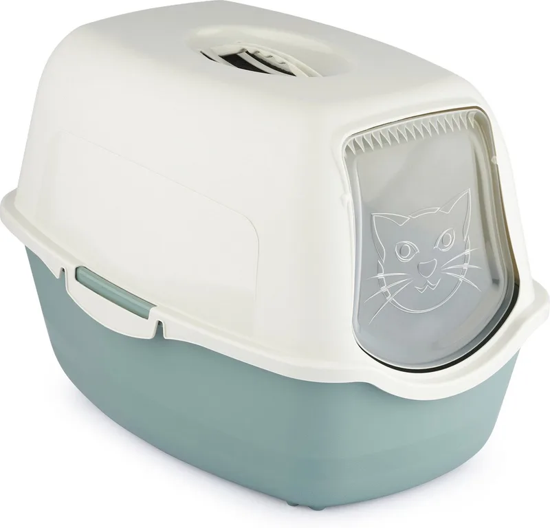 Kattenbak Eco Bailey 56x40x39 cm - Kattentoilet - Groen&Beige von Rotho Mypet in Grün – Produktfoto