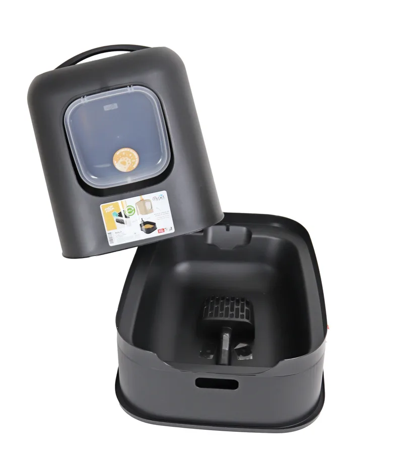 Kattentoilet Biala Zwart van Rotho Mypet – productfoto 4 van 4