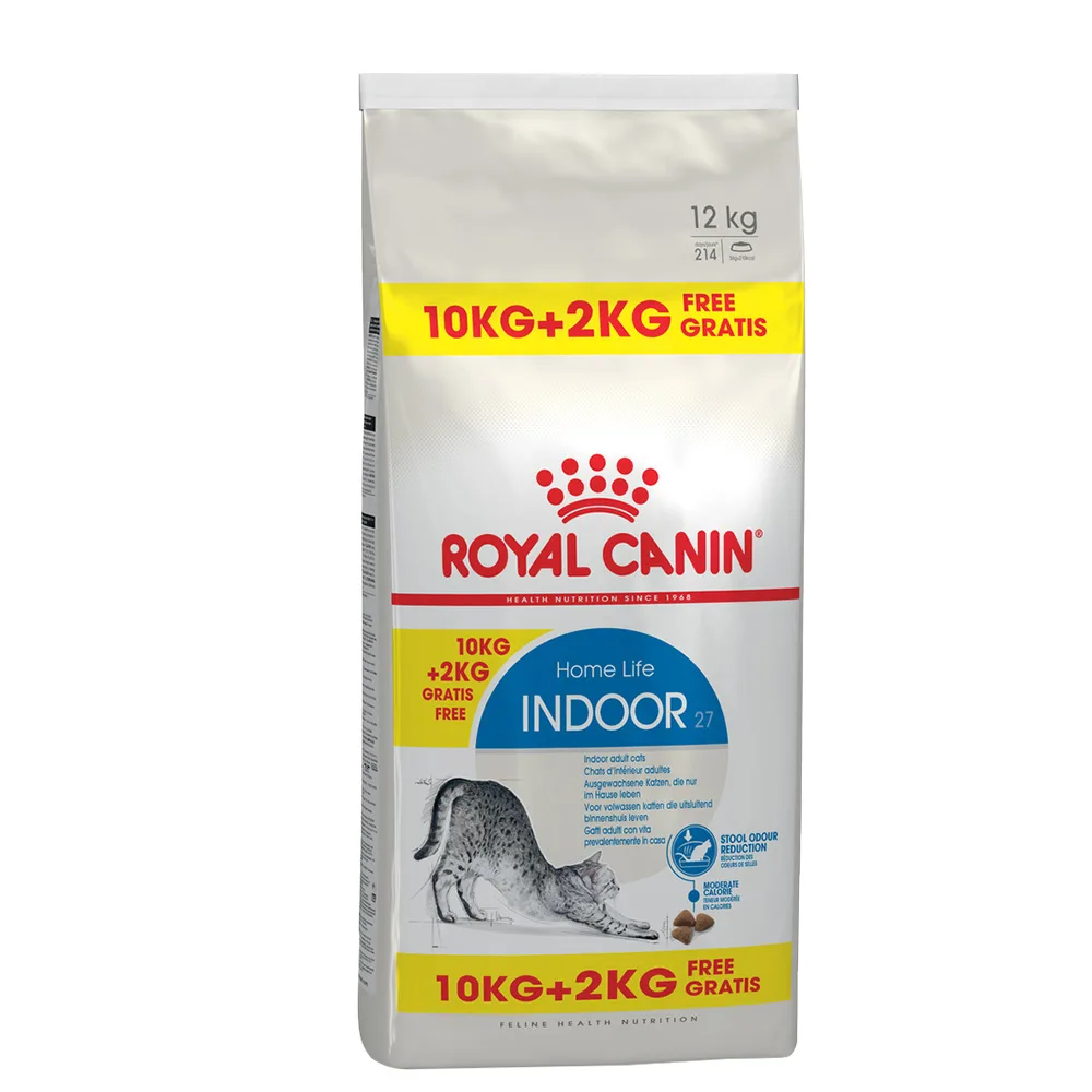 10 +2kg gratis Indoor 27 Royal Canin Kattenvoer van Royal Canin – productfoto