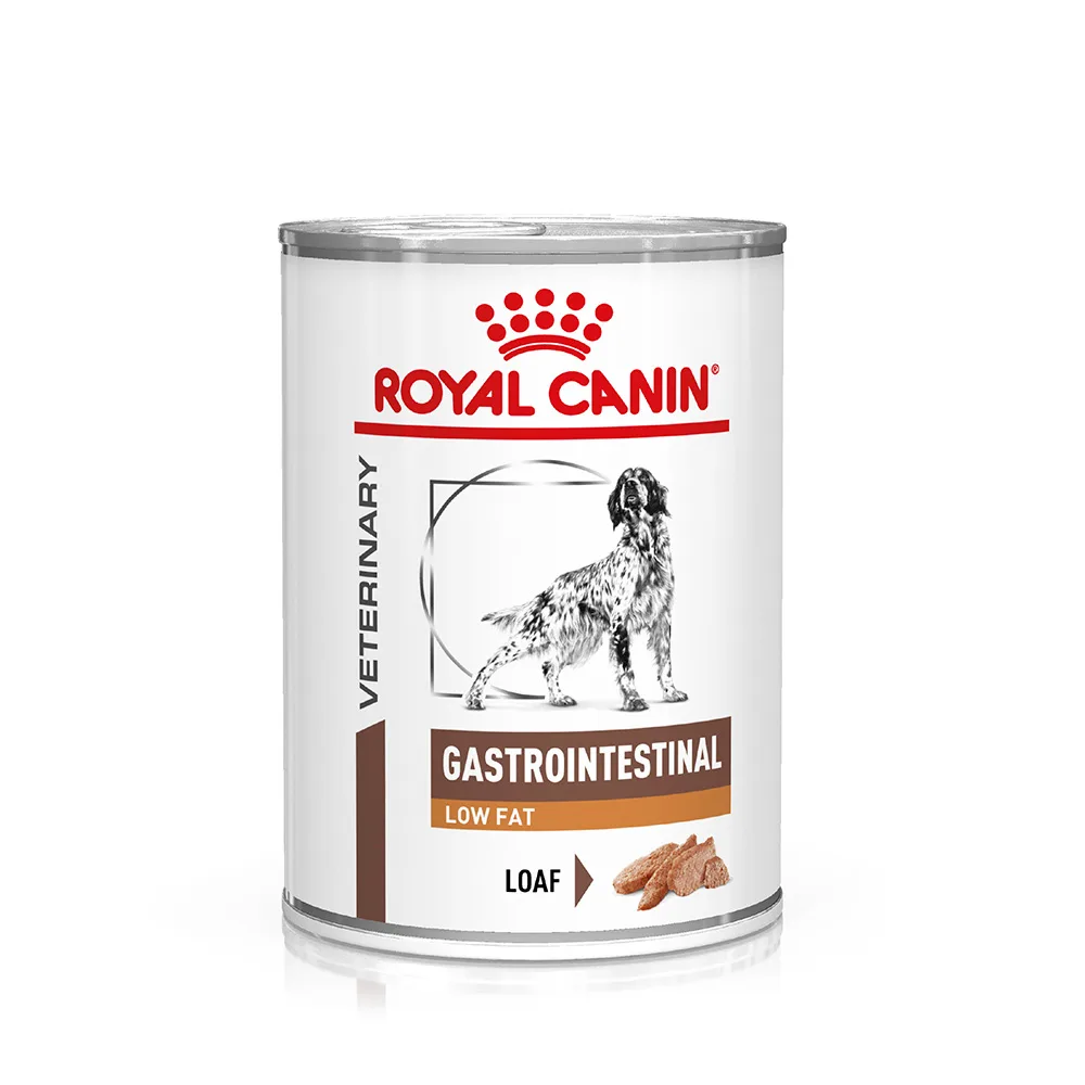 12x420g Gastrointestinal Low Fat Mousse Royal Canin Veterinary Hondenvoer de Royal Canin – photo produit