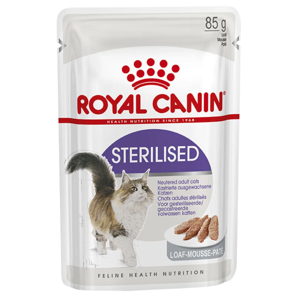 12x85g Sterilised Mousse Royal Canin Kattenvoer van Royal Canin – productfoto